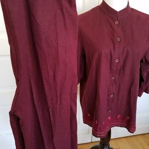 Karen Scott 2 Piece Suit - M Bottom, L Top